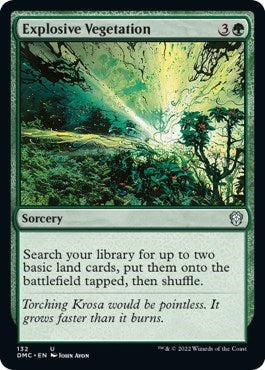 Explosive Vegetation (DMC) #132 Uncommon (Lightly Played) Commander: Dominaria United Magic: The Gathering: 2022