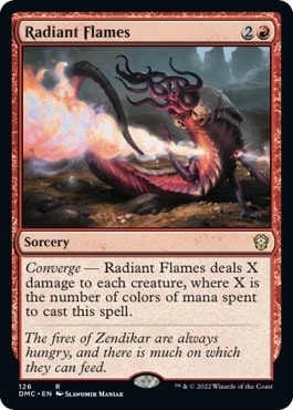Radiant Flames (DMC) #126 Rare (Lightly Played) Commander: Dominaria United Magic: The Gathering: 2022
