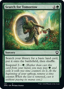 Search for Tomorrow (DMC) #137 Common (Lightly Played) Commander: Dominaria United Magic: The Gathering: 2022