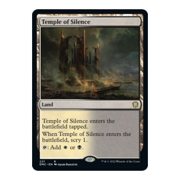 Temple of Silence (DMC) #237 Rare (Lightly Played) Commander: Dominaria United Magic: The Gathering: 2022