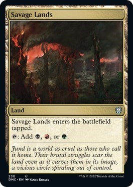 Savage Lands (DMC) #230 Uncommon (Lightly Played) Commander: Dominaria United Magic: The Gathering: 2022
