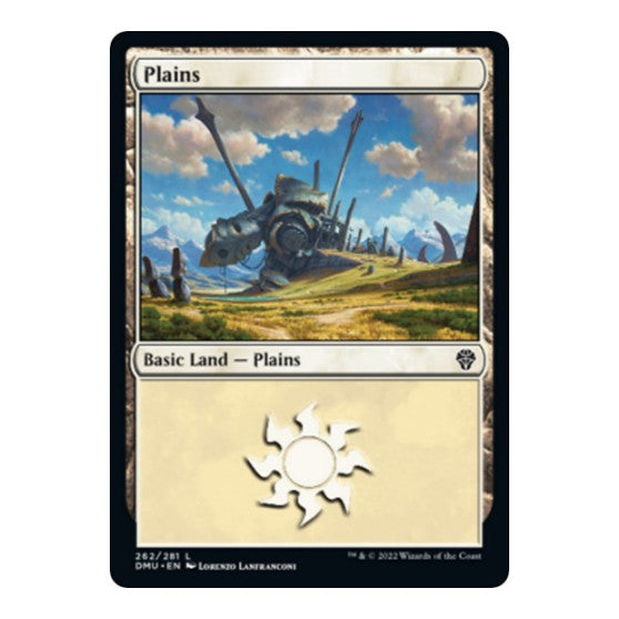 Plains 262 (DMU) #262 Land (Foil Lightly Played) Dominaria United Magic: The Gathering: 2022