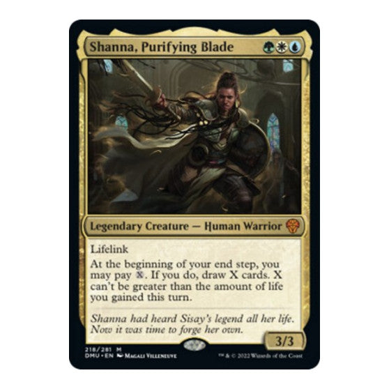 Shanna, Purifying Blade (DMU) #218 Mythic Rare (Near Mint) Dominaria United Magic: The Gathering: 2022