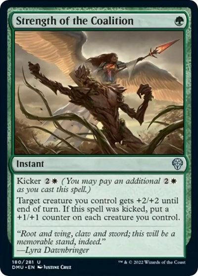 Strength of the Coalition (DMU) #180 Uncommon (Lightly Played) Dominaria United Magic: The Gathering: 2022