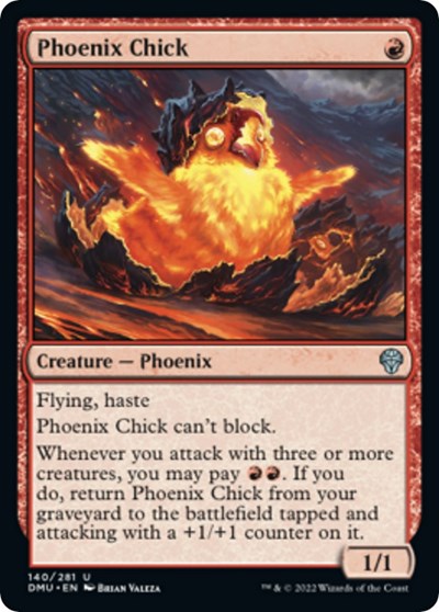 2022 Magic: Dominaria United (DMU) - Phoenix Chick (#140, Uncommon) (Lightly Played)