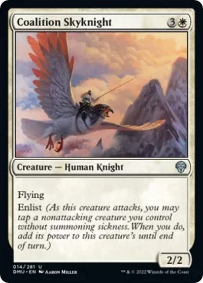Coalition Skyknight (DMU) #14 Uncommon (Lightly Played) Dominaria United Magic: The Gathering: 2022