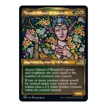 Queen Allenal of Ruadach Textured Foil (DMU) #350 Uncommon (Foil Lightly Played) Dominaria United Magic: The Gathering: 2022