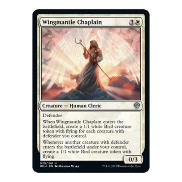 Wingmantle Chaplain (DMU) #39 Uncommon (Lightly Played) Dominaria United Magic: The Gathering: 2022