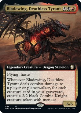 Bladewing Deathless Tyrant Extended Art (DMC) #85 Rare (Near Mint) Commander: Dominaria United Magic: The Gathering: 2022