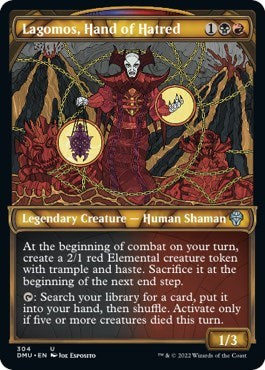 Lagomos Hand of Hatred Showcase (DMU) #304 Uncommon (Lightly Played) Dominaria United Magic: The Gathering: 2022