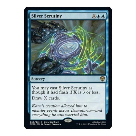 Silver Scrutiny (DMU) #65 Rare Dominaria United Magic: The Gathering: 2022