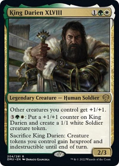 King Darien XLVIII (DMU) #204 Rare (Lightly Played) Dominaria United Magic: The Gathering: 2022