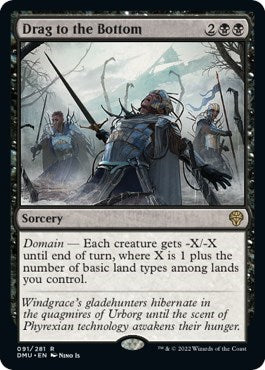 Drag to the Bottom (DMU) #91 Rare (Lightly Played) Dominaria United Magic: The Gathering: 2022