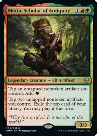 Meria Scholar of Antiquity (DMU) #206 Rare (Lightly Played) Dominaria United Magic: The Gathering: 2022