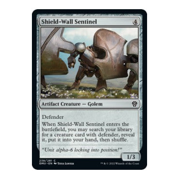 Shield Wall Sentinel (DMU) #238 Common (Foil Lightly Played) Dominaria United Magic: The Gathering: 2022