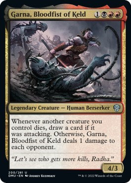 Garna Bloodfist of Keld (DMU) #200 Uncommon (Lightly Played) Dominaria United Magic: The Gathering: 2022