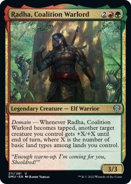 Radha Coalition Warlord (DMU) #211 Uncommon (Lightly Played) Dominaria United Magic: The Gathering: 2022