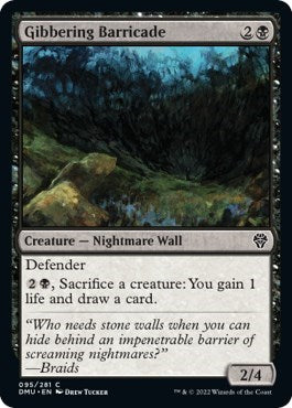 Gibbering Barricade (DMU) #95 Common Dominaria United Magic: The Gathering: 2022