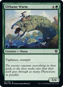Elfhame Wurm (DMU) #161 Common Dominaria United Magic: The Gathering: 2022