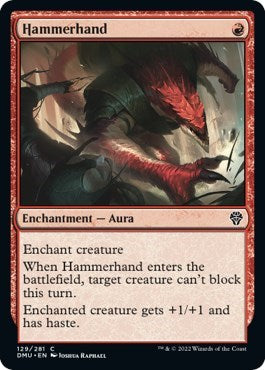 2022 Magic: Dominaria United (DMU) - Hammerhand (#129, Common)