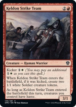 Keldon Strike Team (DMU) #136 Common Dominaria United Magic: The Gathering: 2022