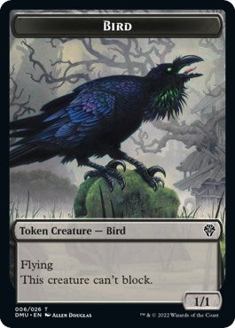 Bird Token 006 (DMU) #6 T (Moderately Played) Dominaria United Magic: The Gathering: 2022