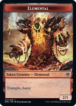 Elemental Token (DMU) #11 T (Lightly Played) Dominaria United Magic: The Gathering: 2022