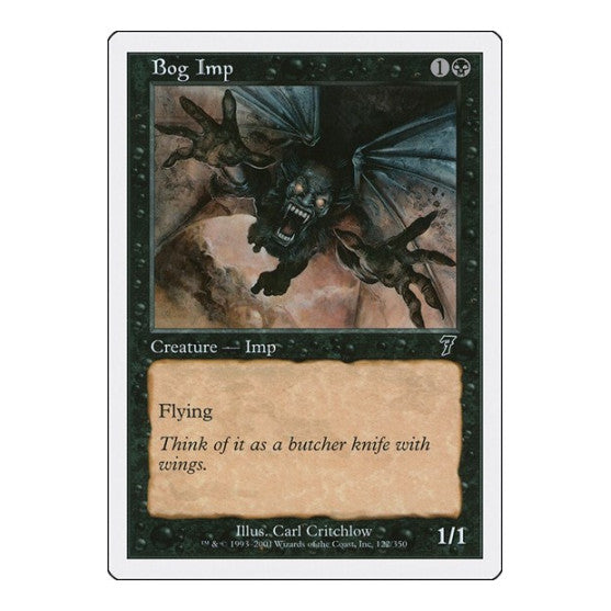 Bog Imp (7ED) #122 Common (Moderately Played) 7th Edition Magic: The Gathering: 2001