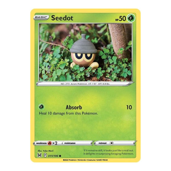 Seedot (SWSH11) #011/196 Common (Near Mint) SWSH11: Lost Origin Pokemon: 2022