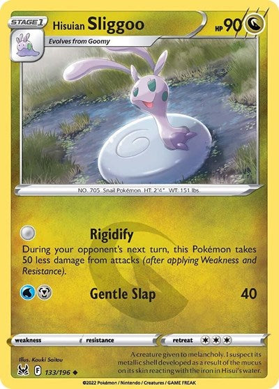 Hisuian Sliggoo (SWSH11) #133/196 Uncommon (Moderately Played) SWSH11: Lost Origin Pokemon: 2022