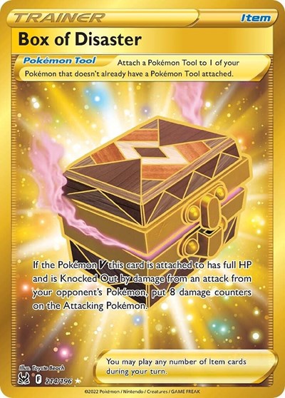 Box of Disaster Secret (SWSH11) #214/196 Secret Rare (Holofoil Near Mint) SWSH11: Lost Origin Pokemon: 2022