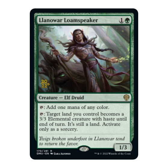 Llanowar Loamspeaker (PRE) #170 Rare (Foil Lightly Played) Prerelease Cards Magic: The Gathering: 2026