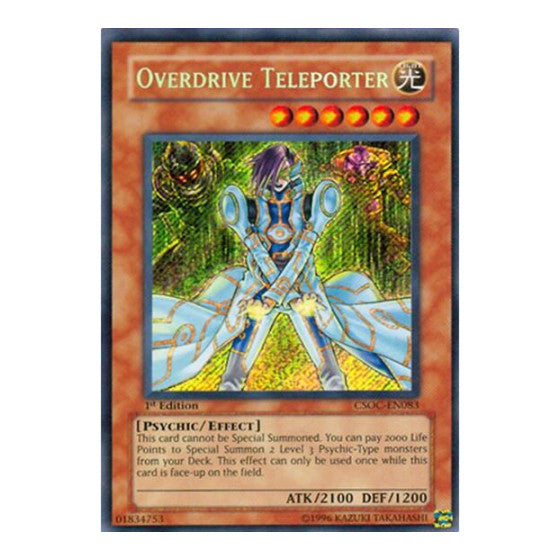 Overdrive Teleporter (CSOC) #CSOC-EN083 Secret Rare Crossroads of Chaos YuGiOh: 2008
