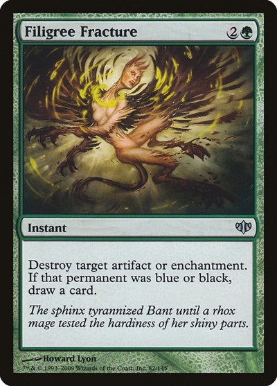 Filigree Fracture (CON) #82 Uncommon (Lightly Played) Conflux Magic: The Gathering: 2009