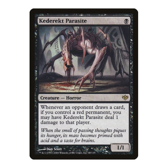 Kederekt Parasite (CON) #48 Rare (Moderately Played) Conflux Magic: The Gathering: 2009