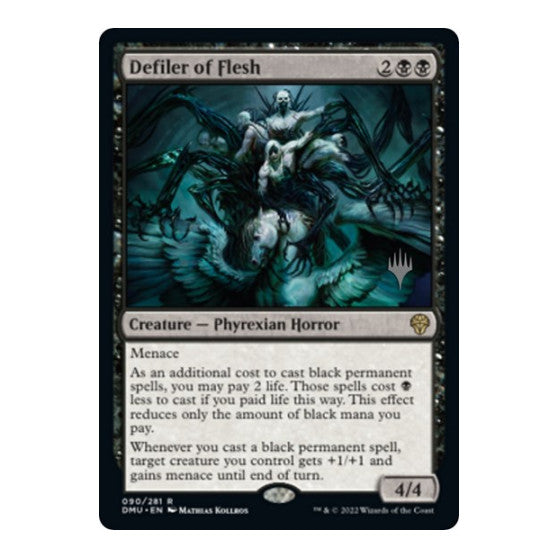 Defiler of Flesh (PPDMU) #90 Rare (Foil Lightly Played) Promo Pack: Dominaria United Magic: The Gathering: 2022