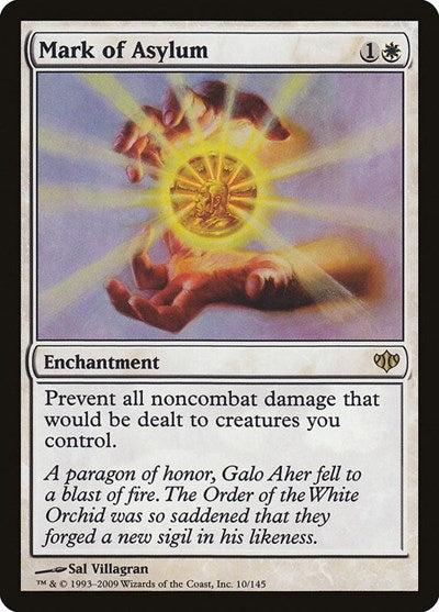 Mark of Asylum (CON) #10 Rare (Lightly Played) Conflux Magic: The Gathering: 2009