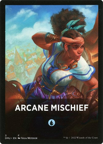 Arcane Mischief Theme Card (DMU) #3 T Dominaria United Magic: The Gathering: 2022