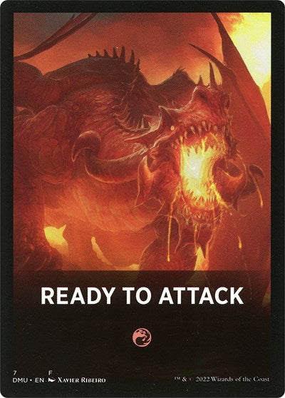 2022 Magic: Dominaria United (DMU) - Ready to Attack Theme Card (#7, T)