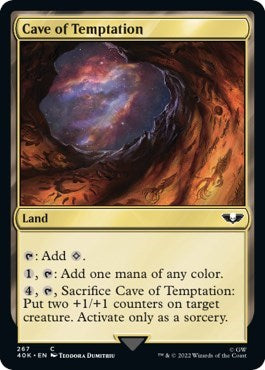 Cave of Temptation (40K) #267 Common (Lightly Played) Universes Beyond: Warhammer 40,000 Magic: The Gathering: 2022