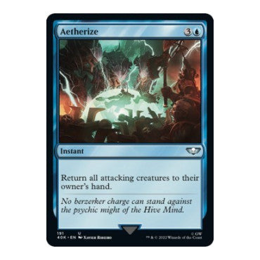 Aetherize (40K) #191 Uncommon (Lightly Played) Universes Beyond: Warhammer 40,000 Magic: The Gathering: 2022
