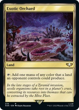 Exotic Orchard (40K) #278 Rare (Lightly Played) Universes Beyond: Warhammer 40,000 Magic: The Gathering: 2022