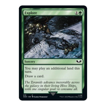 Explore (40K) #213 Common (Lightly Played) Universes Beyond: Warhammer 40,000 Magic: The Gathering: 2022