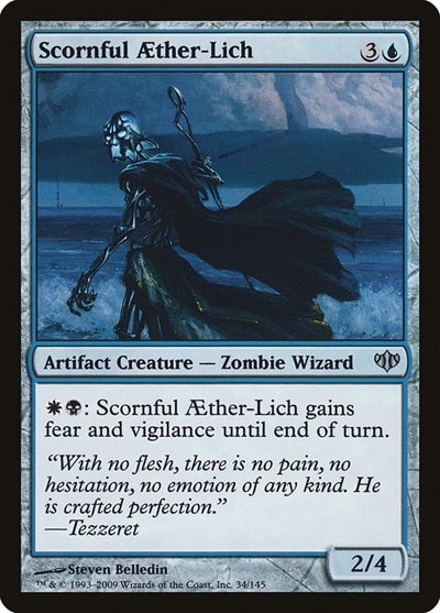 Scornful Aether Lich (CON) #34 Uncommon (Lightly Played) Conflux Magic: The Gathering: 2009