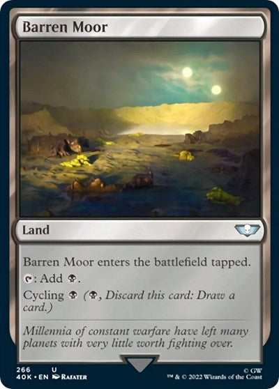 Barren Moor (40K) #266 Uncommon (Lightly Played) Universes Beyond: Warhammer 40,000 Magic: The Gathering: 2022