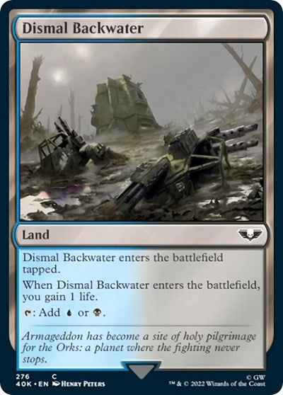 Dismal Backwater (40K) #276 Common (Lightly Played) Universes Beyond: Warhammer 40,000 Magic: The Gathering: 2022
