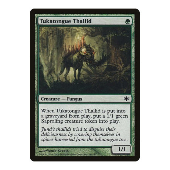 Tukatongue Thallid (CON) #96 Common (Lightly Played) Conflux Magic: The Gathering: 2009