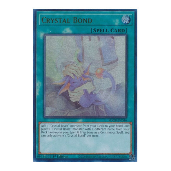 Crystal Bond (SDCB) #SDCB-EN046 Ultra Rare (1st Edition Lightly Played) Structure Deck: Legend of the Crystal Beasts YuGiOh: 2022