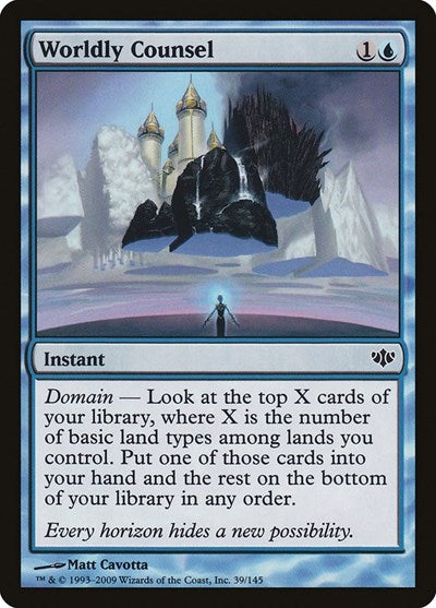 Worldly Counsel (CON) #39 Common (Foil Lightly Played) Conflux Magic: The Gathering: 2009