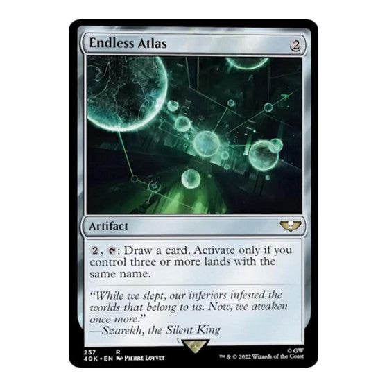 Endless Atlas (40K) #237 Rare (Lightly Played) Universes Beyond: Warhammer 40,000 Magic: The Gathering: 2022